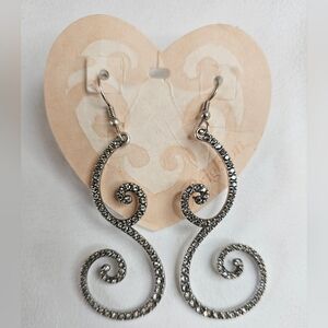 Retired Brighton Collectibles Jewelry Sea Of Love Crystal French Wire Earrings